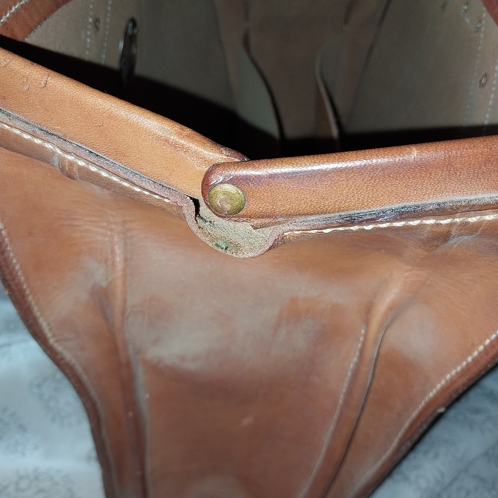 Vintage leather briefcase/doctors bag by Witt Custom Saddle - Picture 7 of 12